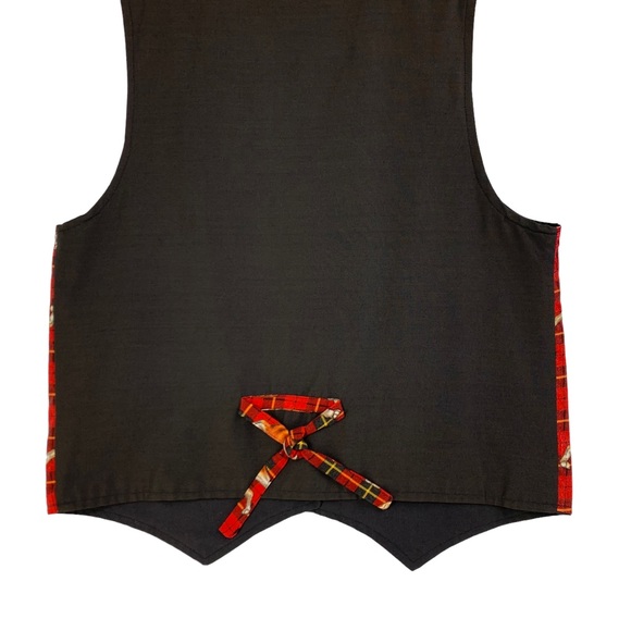 Vintage Handmade Red Plaid Dog Vest Beagle & Basset Hound - Picture 6 of 9